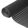 Tuinscherm PVC dubbelwandig antraciet